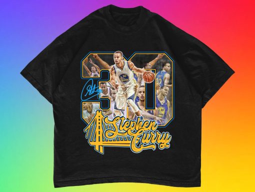 30 Stephen Curry Signature Golden State Bridge Basketball Unisex T-Shirt