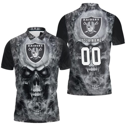 3d Skull Oakland Raiders 3d Personalized Polo Shirt All Over Print Shirt 3d T-shirt
