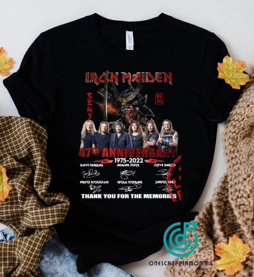 47th Anniversary 1975-2022 Iron Maiden Thank You For The Memories Legacy Of The Beast World Tour 2022 Unisex T-Shirt
