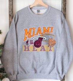 80s Style Miami Heat Basketball Unisex Sweatshirt
