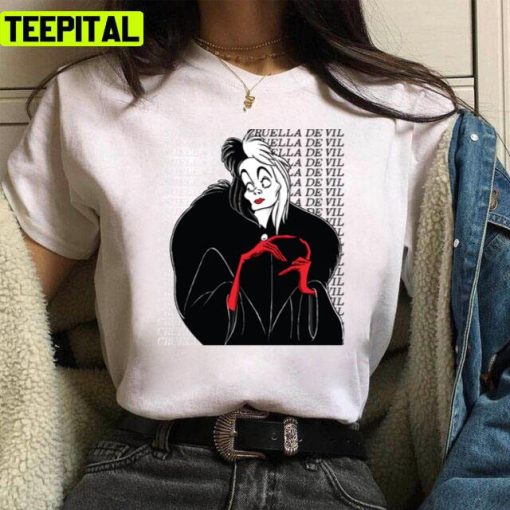 90s Cruella De Vil 101 Dalmatians Disney Movies Unisex T-Shirt