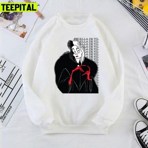 90s Cruella De Vil 101 Dalmatians Disney Movies Unisex T-Shirt