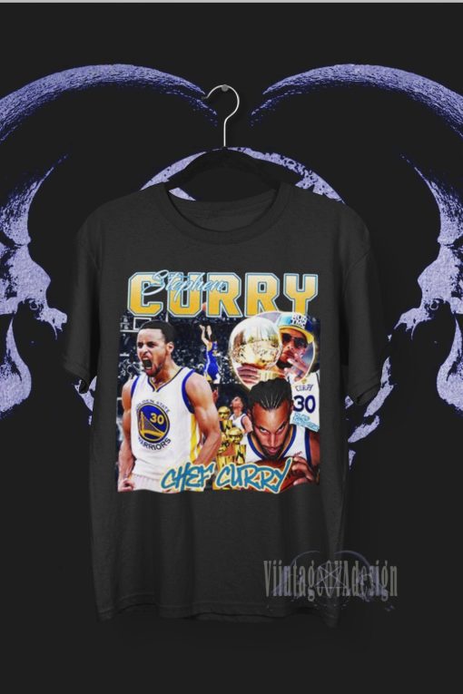 90’s Vintage Design Steph Curry Basketball Player Unisex T-Shirt