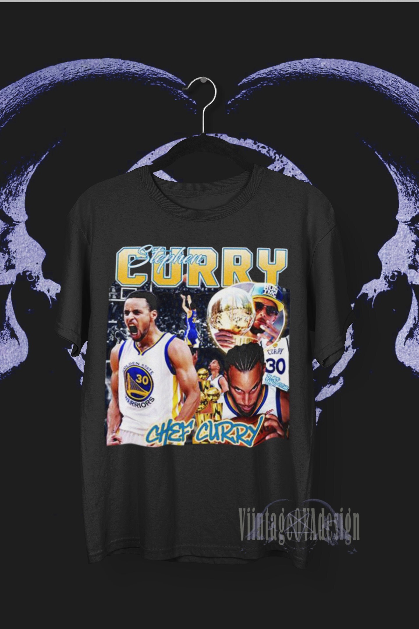 Vintage 90s Retro Steph Curry Warriors Basketball Unisex T-Shirt