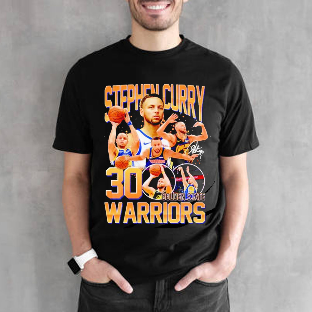 90's Vintage Design Stephen Curry Signature Golden State Warriors Unisex T- Shirt – Teepital – Everyday New Aesthetic Designs