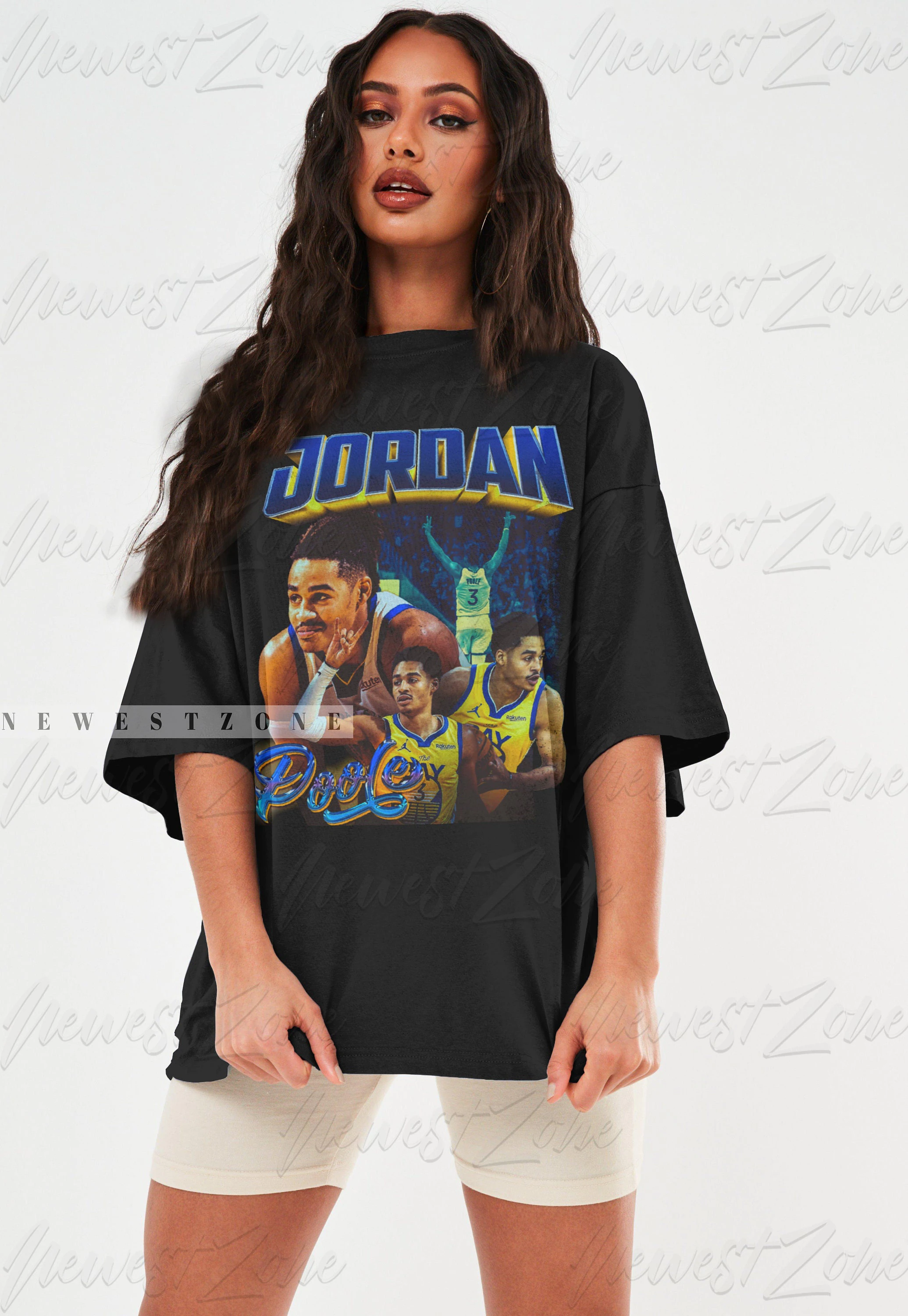 Jordan Poole Vintage 90s Style T-Shirt - Trends Bedding