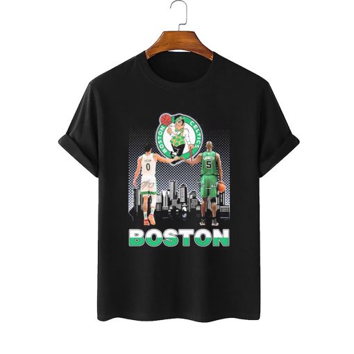 90’s Vintage Tatum And Garnett Boston Celtics Signatures Boston Celtics Basketball Unisex T-Shirt