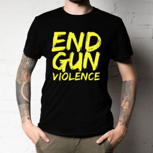 End Gun Violence Yellow Style Unisex T-Shirt