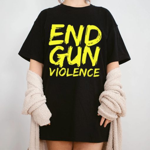 End Gun Violence Yellow Style Unisex T-Shirt