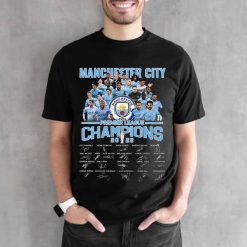 Manchester City Premier League Champions 2022 Signature Unisex T-Shirt