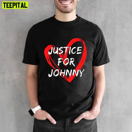 Red Heart Justice For Johnny Depp Unisex T-Shirt