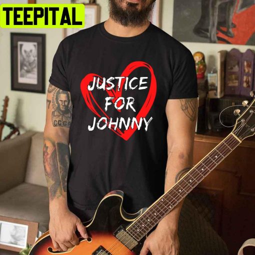 Red Heart Justice For Johnny Depp Unisex T-Shirt