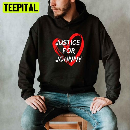 Red Heart Justice For Johnny Depp Unisex T-Shirt