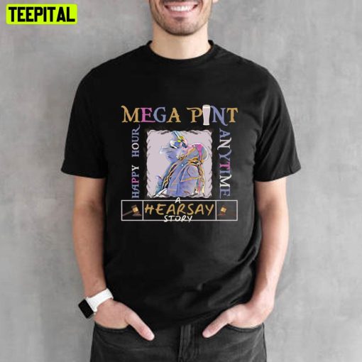 Retro Mega Pint Hearsay Story Happy Hour Anytime Unisex Sweatshirt