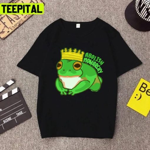 Abolish Monarchy Royal Frog Design Unisex T-Shirt