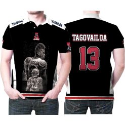 Alabama Crimson Tide Tua Tagovailoa 13 Legend Player Nfl American Football Team Gift For Alabama Fans Tagovailoa Lovers Polo Shirt
