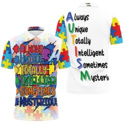 Alaways Unique Totally Intelligent Sometimes Mysterious Polo Shirt All Over Print Shirt 3d T-shirt
