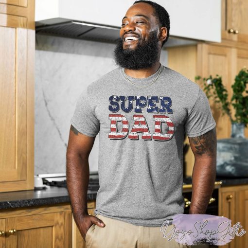 American Flag Dad Super Ða Father’s Day Vintage Unisex T-Shirt