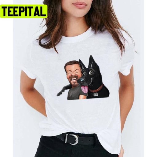 Animated From Fan Afterlife Gervais Karl Pilkington Unisex T-Shirt