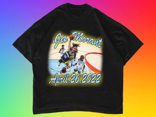 April 26 2022 Ja Morant Poster Dunk Vs The Timberwolves Vintage Unisex T-Shirt