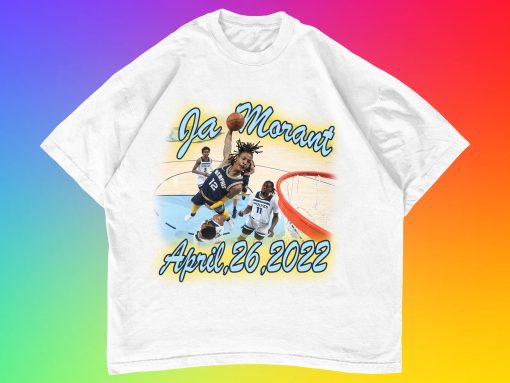 April 26 2022 Ja Morant Poster Dunk Vs The Timberwolves Vintage Unisex T-Shirt