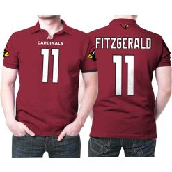 Arizona Cardinals Larry Fitzgerald #11 Nfl American Football Youth 2019 Draft First Round Pick Game 3d Desiged Gift For Arizona Fans Polo Shirt