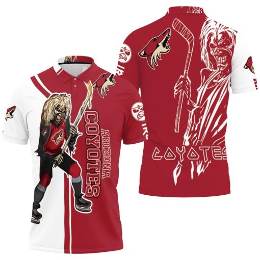 Arizona Coyotes And Zombie For Fans Polo Shirt All Over Print Shirt 3d T-shirt