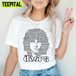 Art Text The Doors Jim Morrison Unisex T-Shirt