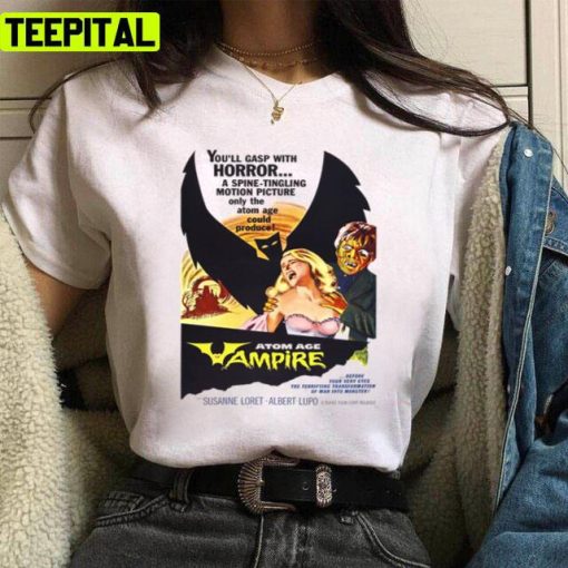 Atom Age Vampire Retro Movie 90s Unisex T-Shirt