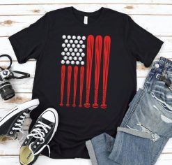 Baseball USA Flag Shirt