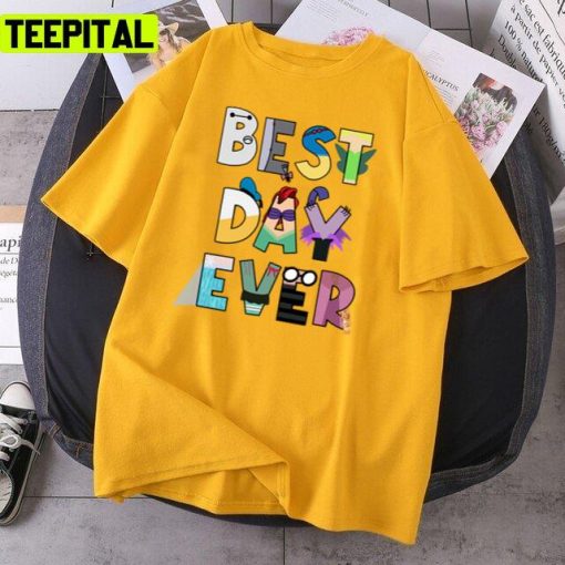 Best Day Ever Characters Donald Duck Disney Cartoon Unisex T-Shirt