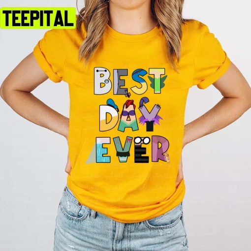 Best Day Ever Characters Donald Duck Disney Cartoon Unisex T-Shirt