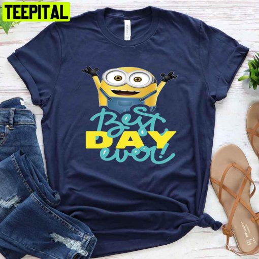 Best Day Ever Funny Smile Minion Unisex T-Shirt