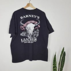 Bike Week Daytona Beach Motorcycle Harley 2002 Barney’s Leather Unisex T-Shirt