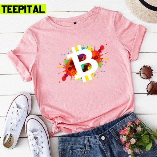 Bitcoiner Hold The Coin Design Unisex T-Shirt