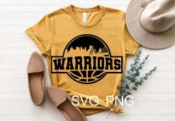 Black Classic Design Warriors Basketball Unisex T-Shirt