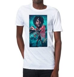 Blue Vintage Background Ja Morant Crewneck Basketball Unisex T-Shirt