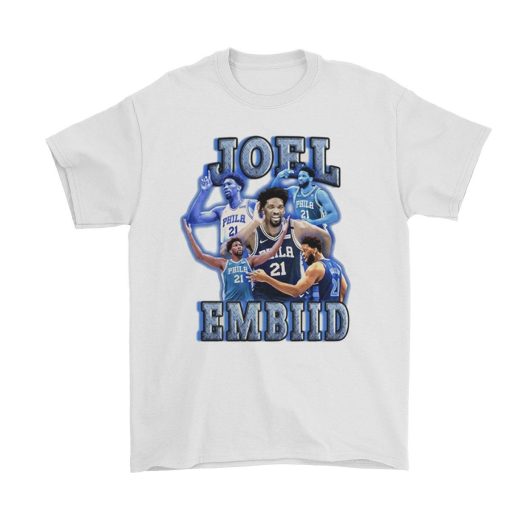 Blue Vintage Joel Embiid Philadelphia 76ers Basketball Unisex T-Shirt