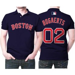 Boston Red Sox Xander Bogaerts #2 Great Player Mlb Baseball Team Majestic Player Navy 2019 Jersey Style Gift For Boston Fans Polo Shirt