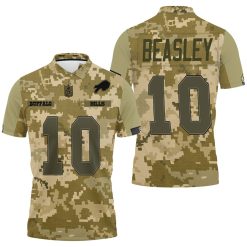 Buffalo Bills Cole Beasley #10 Great Player Nfl American Football Team Logo Camouflage 3d Designed Allover Gift For Bills Fans Polo Shirt