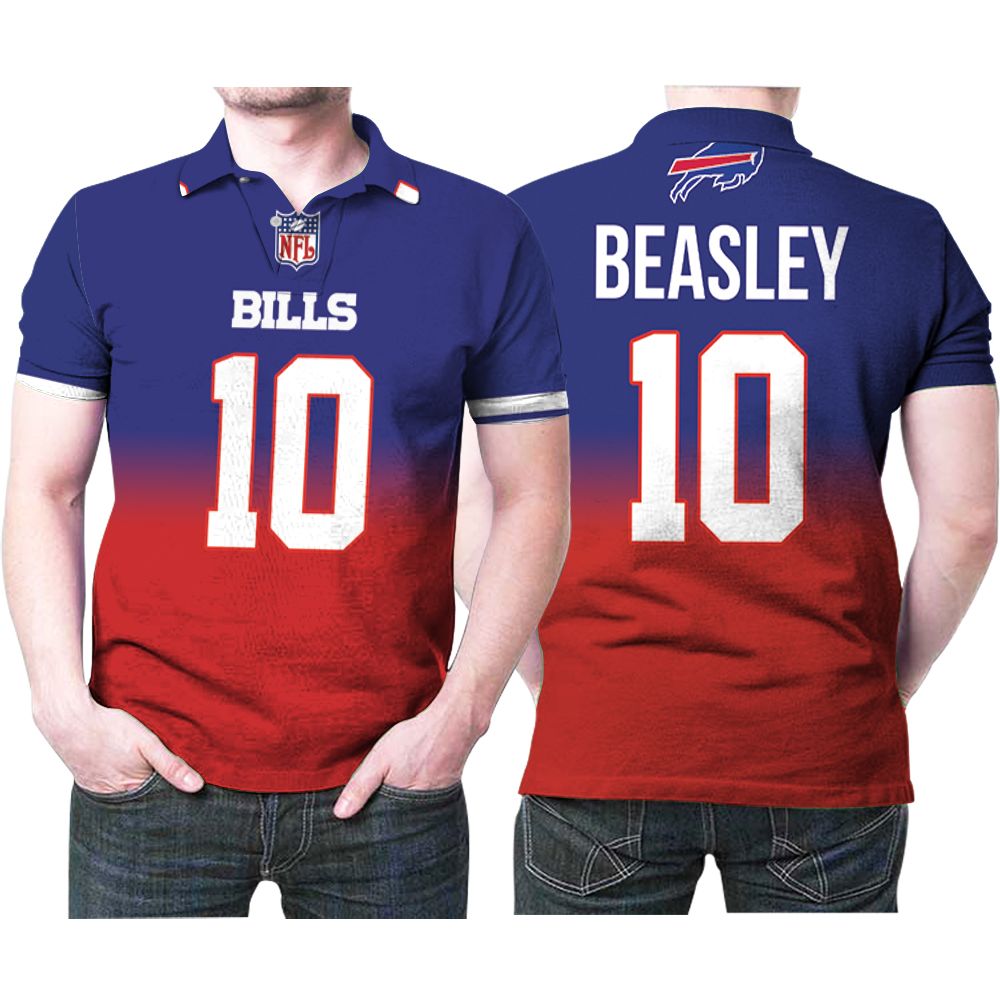 Buffalo Bills Cole Beasley #10 Nfl Legend Player American Football Game  Royal 3d Designed Allover Gift For Bills Fans Polo Shirt