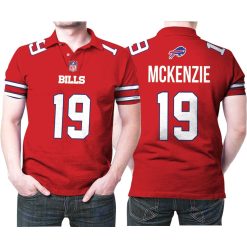 Buffalo Bills Isaiah Mckenzie #19 Great Player Nfl American Football Red Color Rush Jersey Style Gift For Bills Fans Polo Shirt