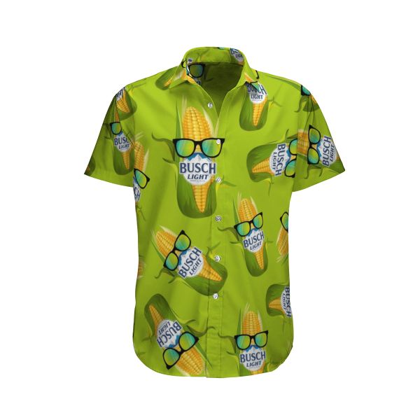 Busch Light Beer Corn Hawaiian Shirt PK12