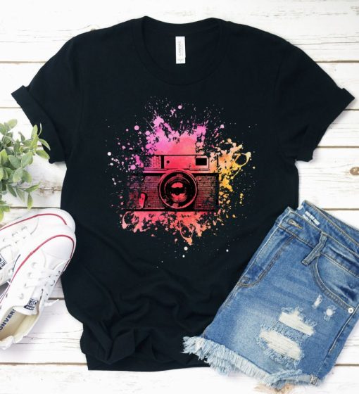 Camera Paint Splash Shirt