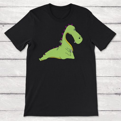 Cartoon Dragon Clipart Sitting Down Unisex T-Shirt