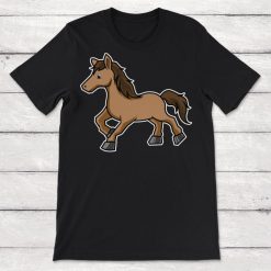 Cartoon Horse Illustration Unisex T-Shirt