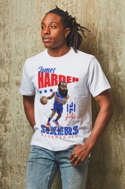 Cartoon James Harden Graphic Philadelphia Sixers Basketball Unisex T-Shirt