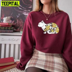 Cat In Yellow Roses Tattoo Unisex Sweatshirt