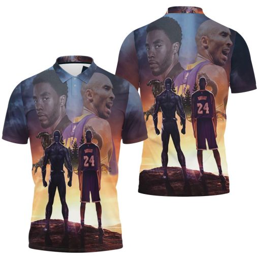 Chadwick Boseman And Kobe Bryant Black Panther Black Mamba For Fan 3d Jersey Polo Shirt All Over Print Shirt 3d T-shirt