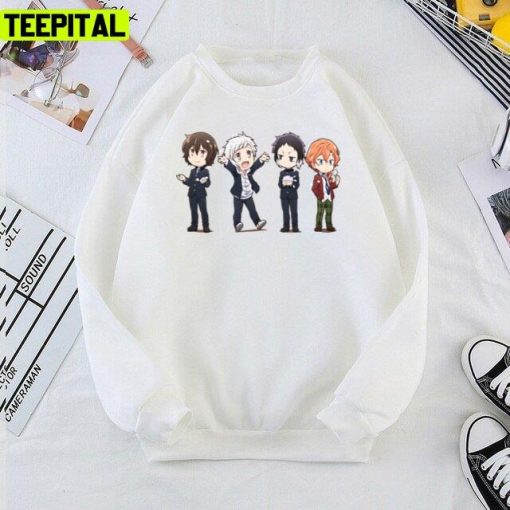 Chibi Dazai Chuuya Atsushi Akutagawa Bungo Stray Dogs Unisex T-Shirt